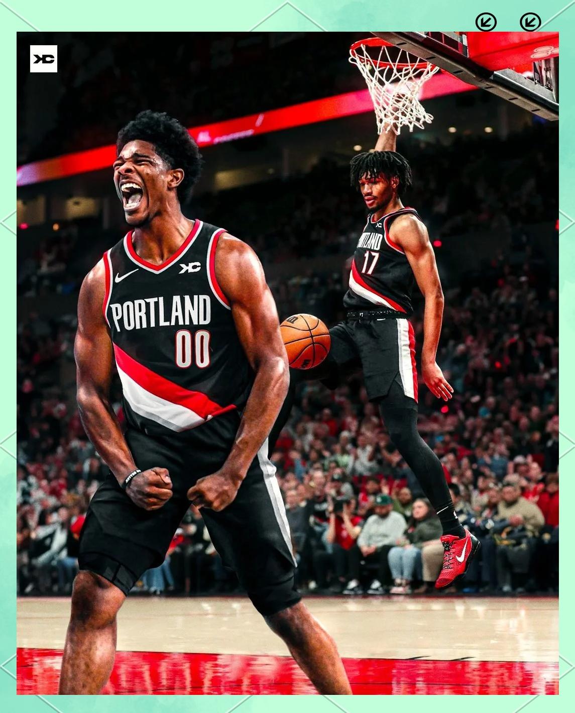 利拉德两双神迹,开拓者击败国王